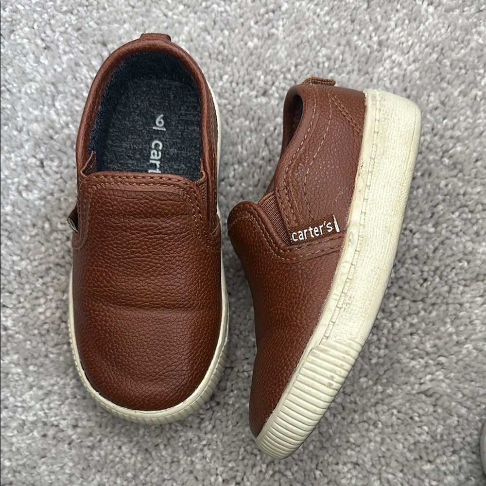 Carter's Brown Slip-On Kids Shoes